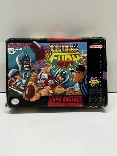 Football Fury (Super Nintendo, 1992) SNES CIB Complete w/Manual