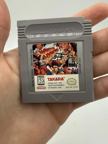 Nintendo Gameboy Game Only World Heroes 2 Jet Mint Tested And Working!