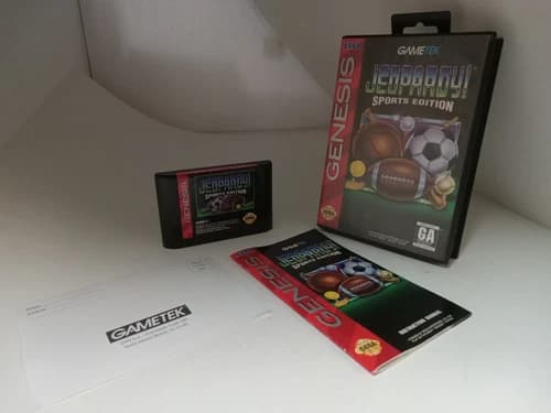 Jeopardy Sports Edition Sega Genesis Complete in Box #R17