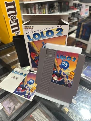 Adventures of Lolo 2 CiB with Box Manual Nintendo 1990 - NES - Good Condition