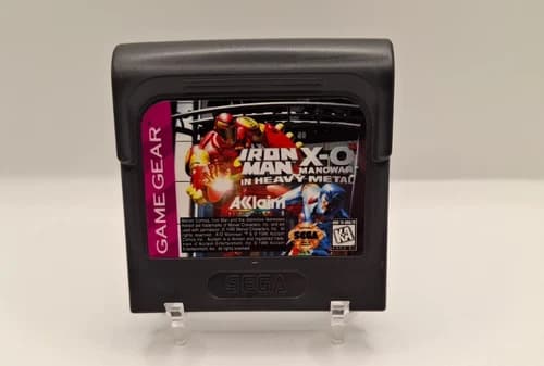 Iron Man X-O Manowar in Heavy Metal Sega Game Gear Cartridge Only! NICE!
