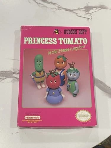 Princess Tomato In the Salad Kingdom Nintendo NES Authentic CIB Complete RARE