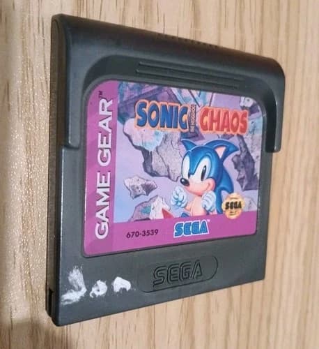 Sonic Chaos (Sega Game Gear, 1993) Authentic Cartridge