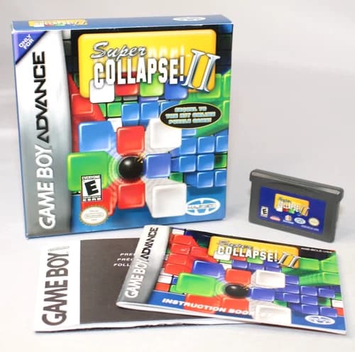Super Collapse! II GBA Game Boy Advance Complete CIB! Great Condition! NICE!