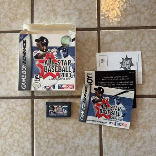 All-Star Baseball 2003 - Nintendo Game Boy Advance IN BOX WITH MANUAL