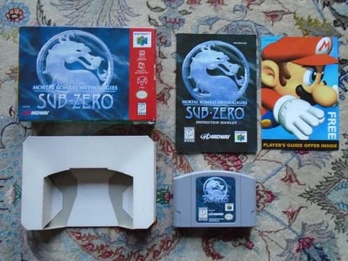 Mortal Kombat Mythologies Sub-Zero Authentic TESTED CIB Complete Nintendo 64 N64