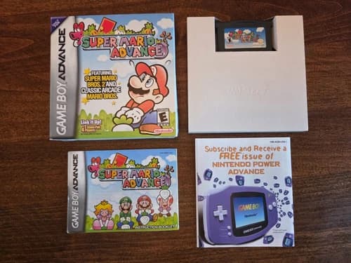 Super Mario Advance - Nintendo Game Boy Advance GBA, CIB Complete (Tested)