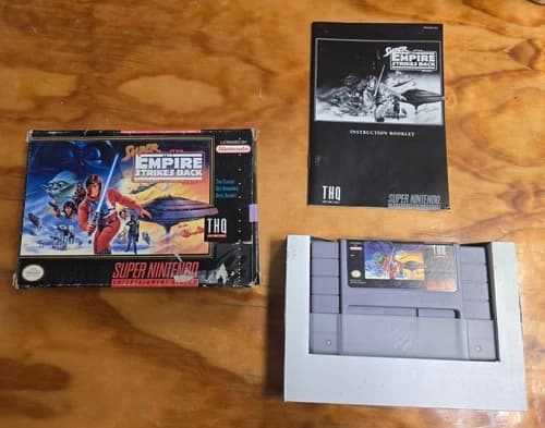 Super Star Wars The Empire Strikes Back - SNES Super Nintendo - Complete CIB JVC