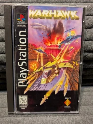 Warhawk Sony PlayStation PS1 1995 Long Box with Manual