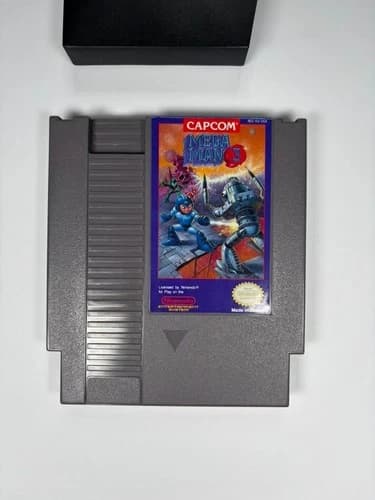 MEGA MAN 3 1985 NINTENDO NES VIDEO GAME TESTED WORKS W/ COVER