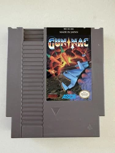 Gun-Nac NES Nintendo Authentic Rare Shooter Cartridge Tested