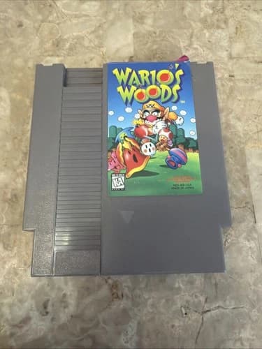 Wario's Woods Nintendo NES Cleaned Tested Working