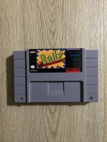 Ballz 3D Super Nintendo SNES Game Cartridge - AUTHENTIC TESTED