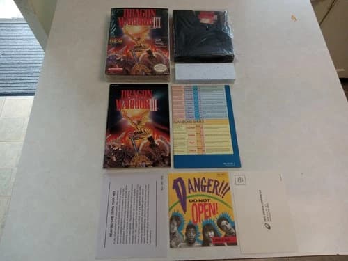 NES Dragon Warrior III 100% CIB Complete All Inserts High Grade!! OG WRAP!!