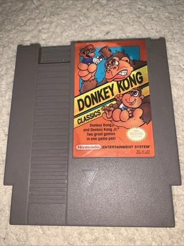 Donkey Kong Classics (Nintendo NES, 1988) - Cartridge *Tested&Works*