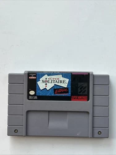 Super Solitaire - SNES - Super Nintendo - Cartridge Only - Tested