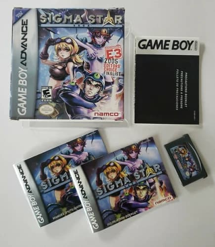 Sigma Star Saga Nintendo Game Boy Advance GBA CIB Complete w/Protection Casing