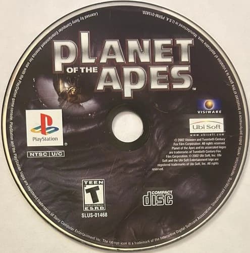 Planet of the Apes (Sony PlayStation 1, PS1) DISC ONLY | NO TRACKING | M1105