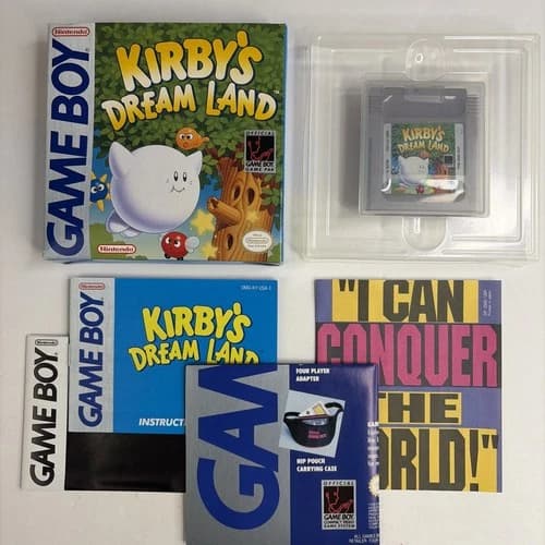 Nice! Kirby's Dream Land Nintendo Game Boy, 1992, Complete in Box