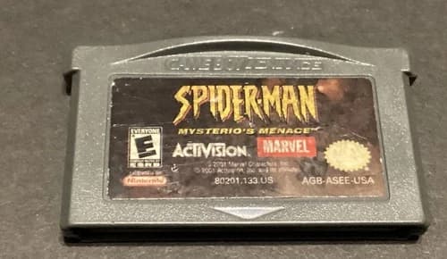 Spider-Man - Mysterio’s Menace - GameBoy Advance - Loose -Tested And Working