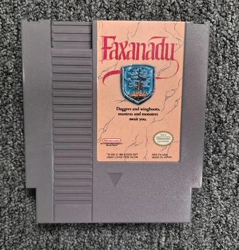 Faxanadu (Nintendo Entertainment System, 1989) NES Original Game