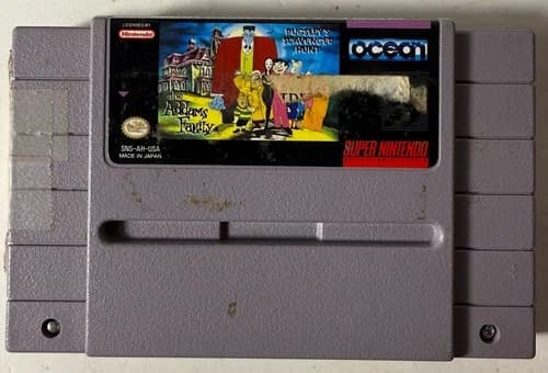 The Addams Family Pugsley's Scavenger Hunt Super Nintendo SNES Classic Video