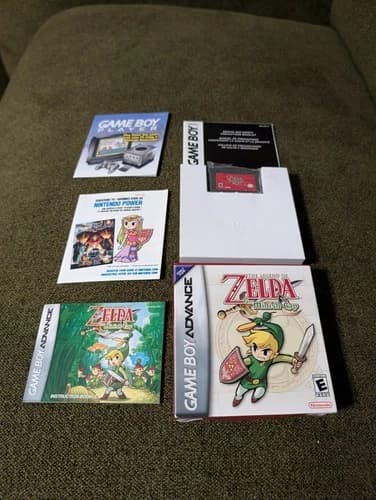 CLEAN Legend of Zelda The Minish Cap Complete GBA Game Boy Advance Authentic CIB