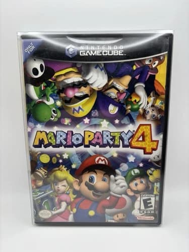 Mario Party 4 Nintendo GameCube CIB Manual Tested W/ Protective Case