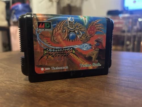 Elemental Master Genesis Mega Drive Techno Soft Shooter Shump Tested US SELLER