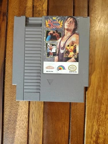 Nintendo NES WWF King of the Ring LJN Wrestling Cleaned & Tested Cartridge