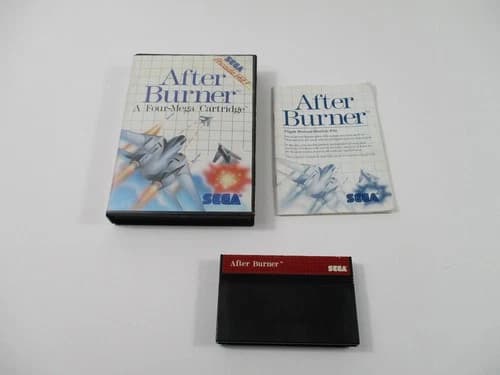 AFTER BURNER Sega Master System Game Complete In Box Authentic!