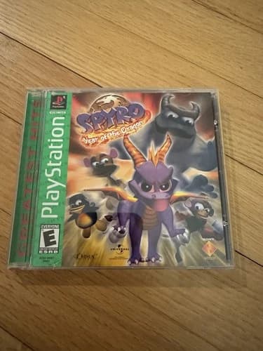 Sony PlayStation PS1 Spyro Year of the Dragon Greatest Hits Complete