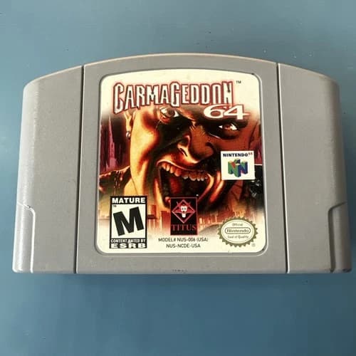 Carmageddon 64 (Nintendo 64, N64) Authentic and Tested