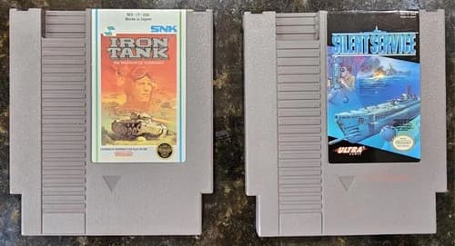 Iron Tank The Invasion of Normandy Silent Service Nintendo Entertainment System