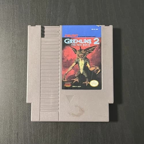 Gremlins 2 The New Batch (Nintendo NES, 1990) Cartridge only. Tested - Authentic