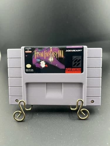 Final Fantasy III SNES Super Nintendo Authentic OEM Cartridge 007