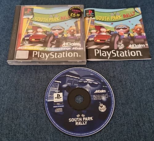 Sony Playstation 1 PS1 Game South Park Rally Boxed with Manual