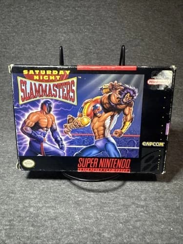 Saturday Night Slam Masters Super Nintendo Entertainment System SNES CIB 17