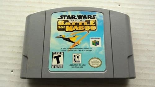 Vintage Nintendo N64 Battle for Naboo 1997 Video Game Cartridge Star Wars Ep 1