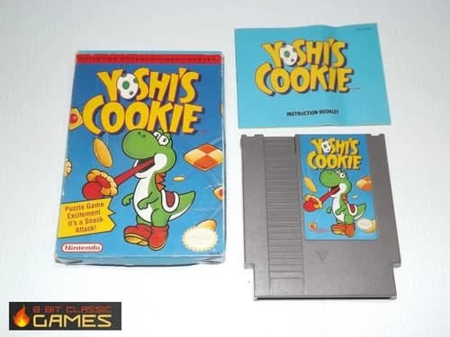 Yoshi's Cookie - COMPLETE BOX - NINTENDO NES FAST SHIPPING! 317a