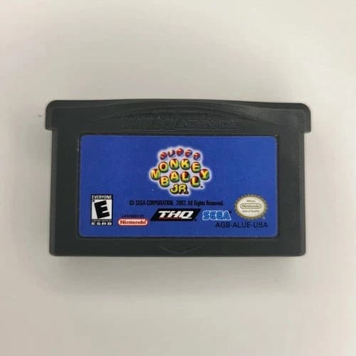 Super Monkey Ball Jr. Nintendo Game Boy Advance THQ GBA E NTSC-U/C 2002