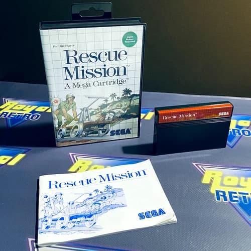 Rescue Mission (Sega Master System SMS, 1988) CIB Complete Tested Authentic
