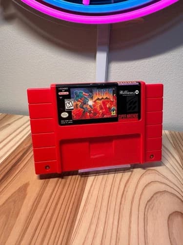 Doom SNES Nintendo Tested and Working