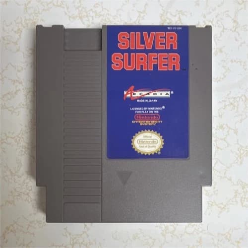 Arcadia Silver Surfer Nintendo NES Game Cartridge NTSC