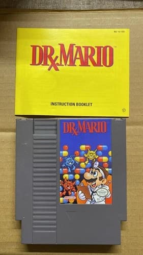 Dr. Mario (Nintendo NES, 1990) instructions included