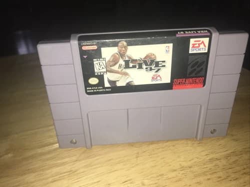 NBA Live 97 (SNES, 1996) Working Game Only Free Shipping