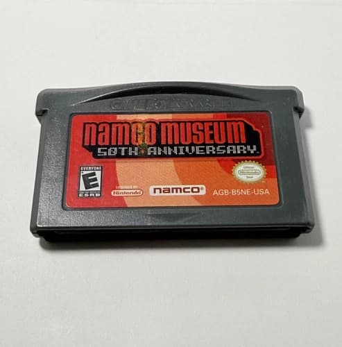 Namco Museum 50th Anniversary Game Boy Advance GBA Cartridge Tested