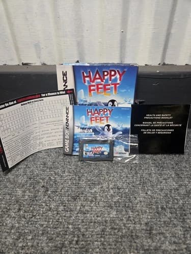 Happy Feet Nintendo Game Boy Advance GBA Complete CIB Midway w/ Manual