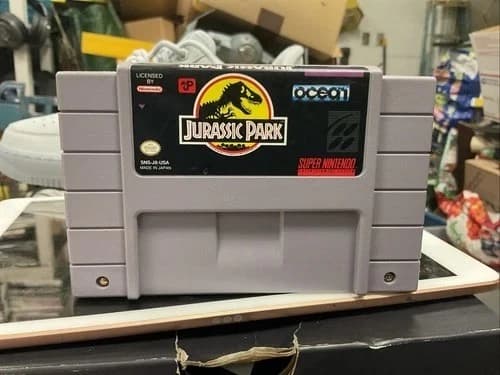 Jurassic Park (Super Nintendo SNES) Game TESTED & WORKING! Cleaned SNES