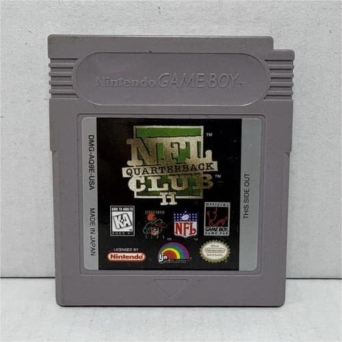 NFL Quarterback Club II Nintendo Game Boy 1995 Cartridge Only Authentic Tested